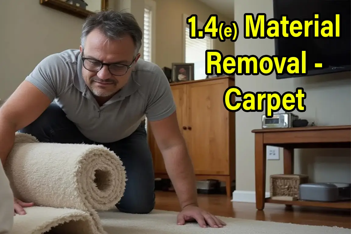 1.4(e) Material Removal Carpet