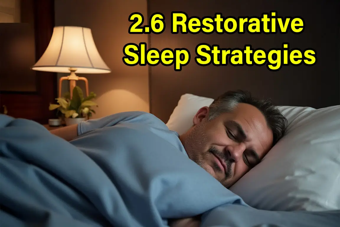 2.6 Restorative Sleep Strategies