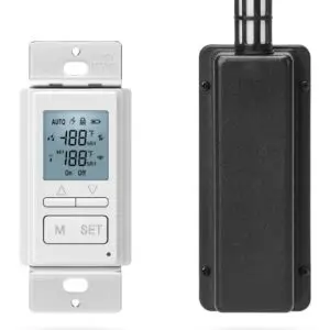 Ortis New 2024! Humidity Sensor Switch, in-Wall Bathroom Fan Automated Control Switch, Separate Sensor for Better Moisture Detection, 328ft Range, 110/220V, Keep Your Room Dry
