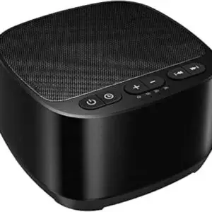 Magicteam Sleep Sound White Noise Machine with 40 Natural Soothing Sounds and Memory Function 32 Levels of Volume Powered by AC or USB and Sleep Timer Sound Therapy for Baby Kids Adults (B-Black)