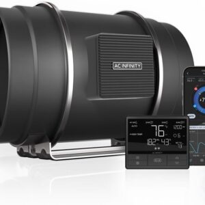๐ - AC Infinity CLOUDLINE PRO, Quiet (4", 6", or 8โ) Inline Duct Fan with Temperature Humidity Controller, WiFi Integrated App Control