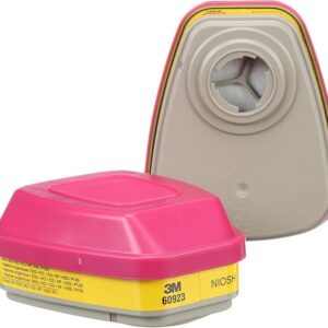 ๐ - 3M P100 Respirator Cartridge/Filter 60923, 1 Pair, NIOSH Approved