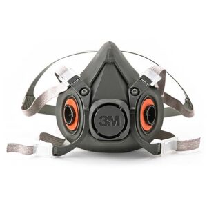 ๐ - 3M Half Facepiece Reusable Respirator 6300, NIOSH, Four-Point Harness