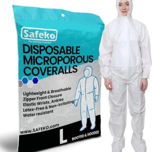๐ - Microporous Disposable Coveralls with Elastic Wrists & Ankles, Hood & Boots
