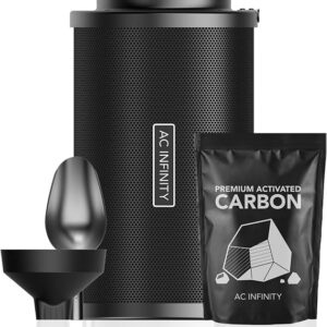 ๐ - AC Infinity Refillable Carbon Filter Kit (4", 6", or 8") with Additional Refill, Odor Removal Air Scrubber
