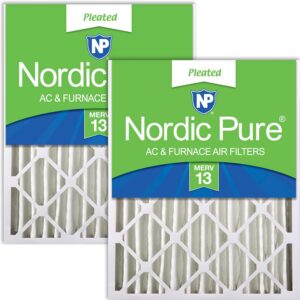 🥉- Nordic Pure 20x20x4 MERV 13 Pleated Air Filters (2-Pack)
